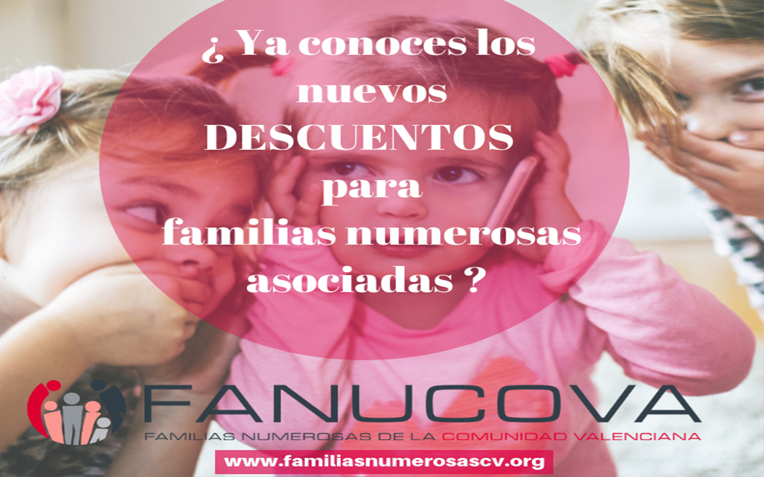 ¿Conoces las nuevas empresas que ofrecen descuentos a las familias numerosas?